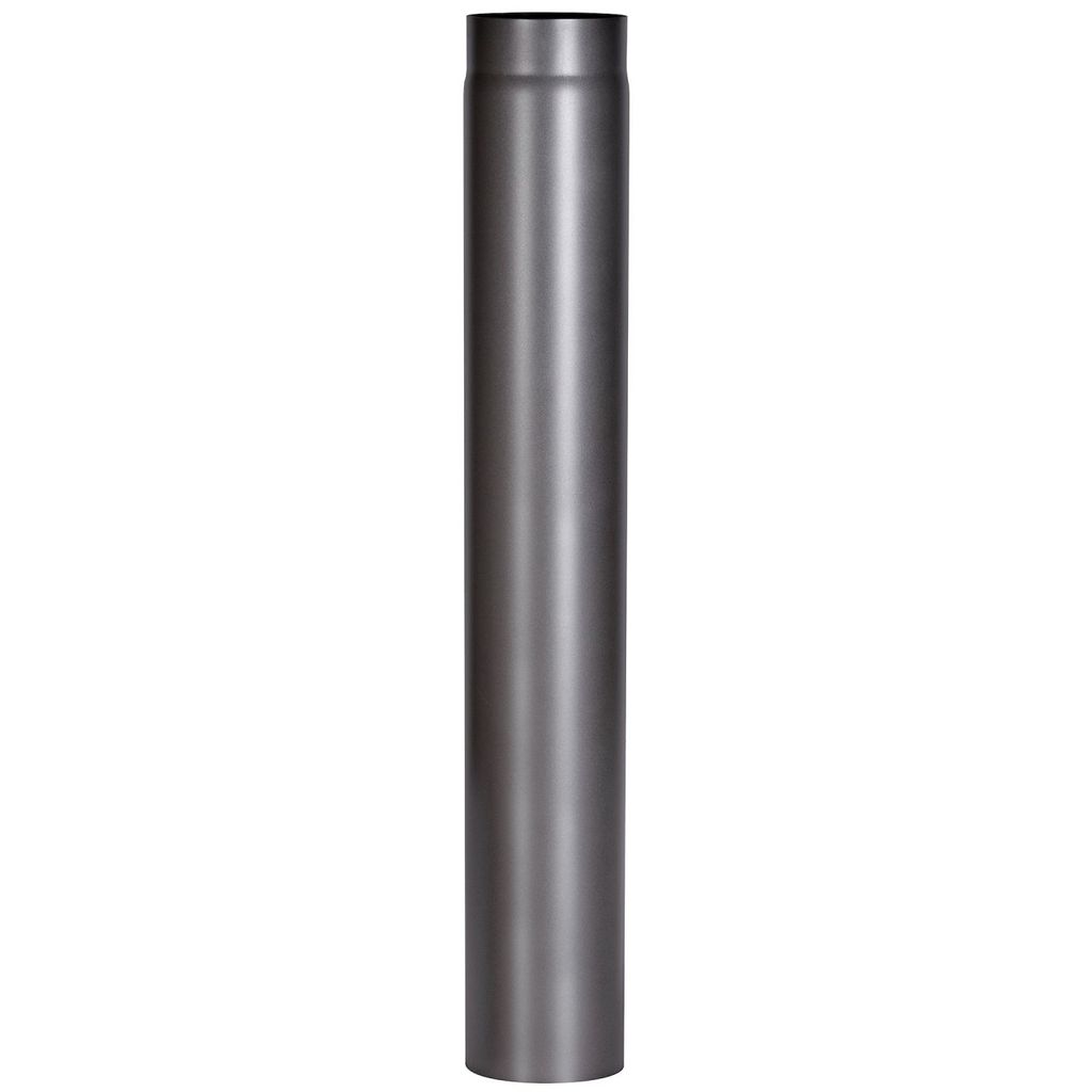 FIREFIX RD150/1 Ofenrohr 1000mm,Ø150mm,gr Wandstärke 2 mm, grau, grau
