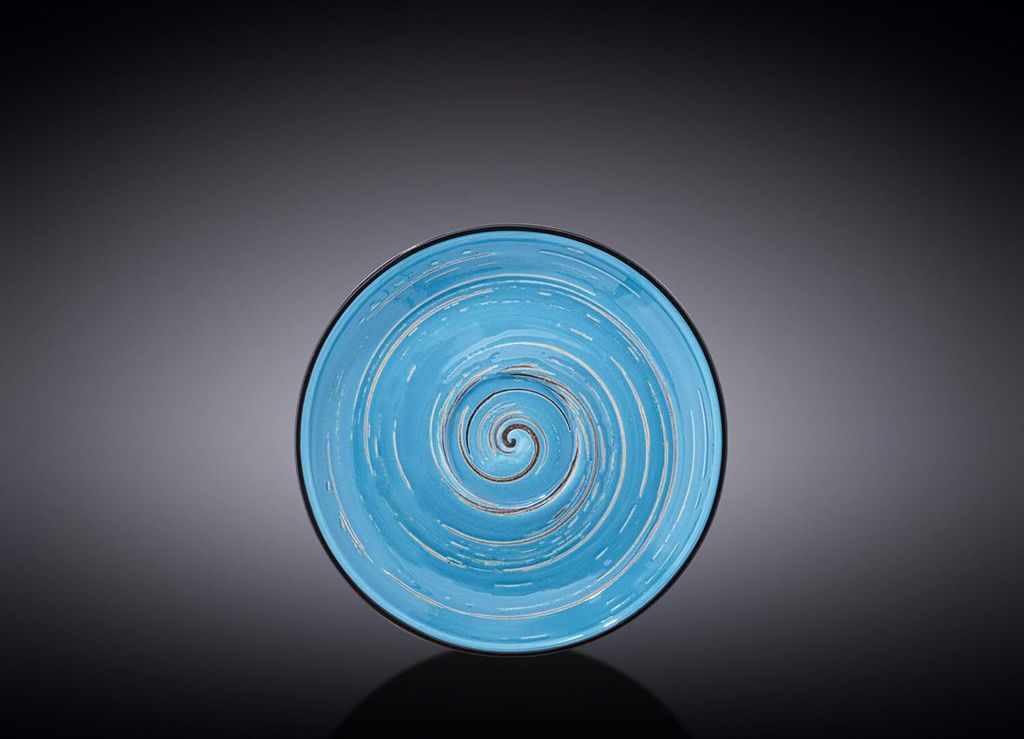 Wilmax Untertasse 14 cm Blau Porzellan WL-669635/B Produktbild 