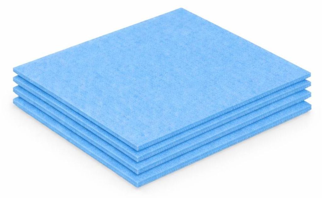 5er Set Schwammtücher Blau- Spültücher extrem saugstark - Putztücher - Wischtücher Allzweck Reinigungstuch - Schwammtuch für Küche Haushalt ...