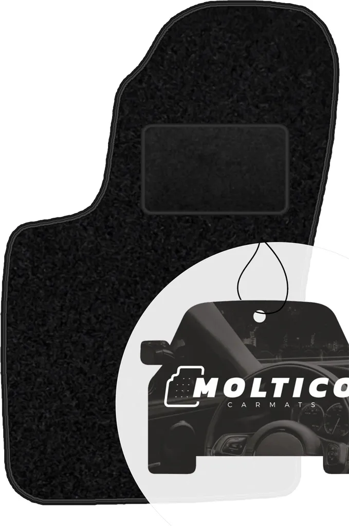 Tappetino Guida Fiat Seicento 1998-2005 in Velour Nero di Alta Qualità