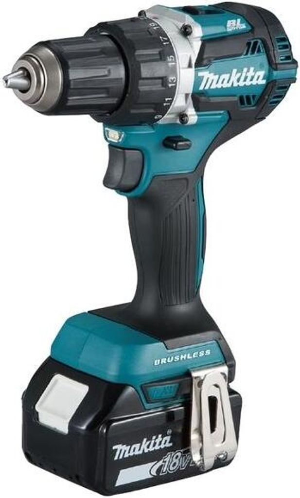 Makita DDF484RFJ, Wiertarka pistoletowa, Czarny, Niebieski, Zdjęcie produktu 