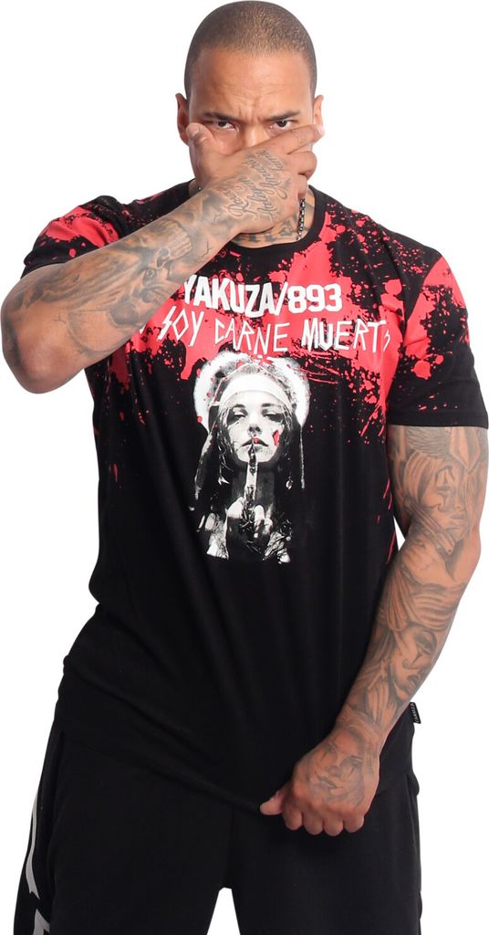 Yakuza Herren Carne Regular T-Shirt, Schwarz, XXL