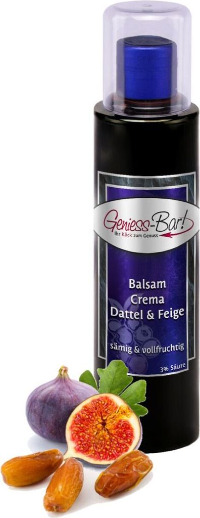 Balsamico Creme Dattel & Feige 0,26L 3%Säure mit original Crema di Aceto Balsamico di Modena IGP