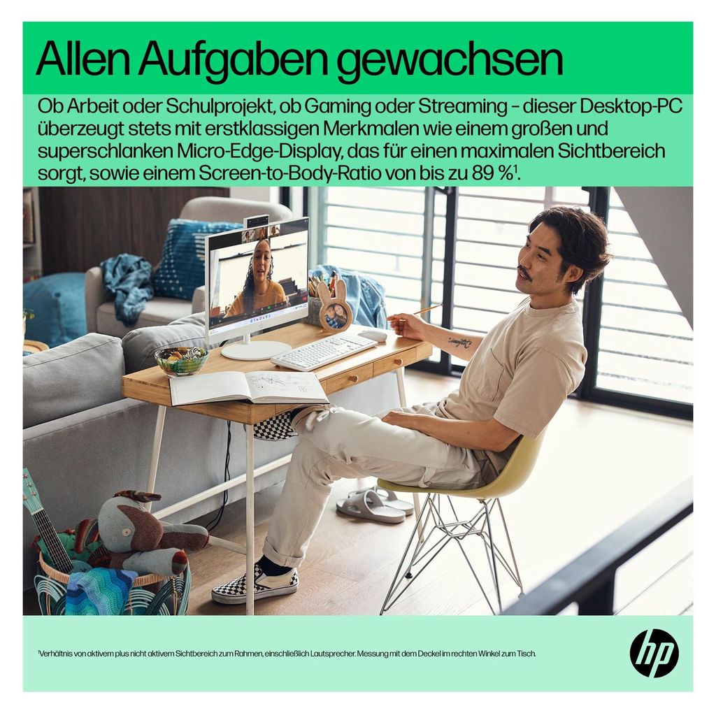 HP All-in-One Touch PC 24-cr0112ng - 60,5cm (23,8"), Intel Image du produit 