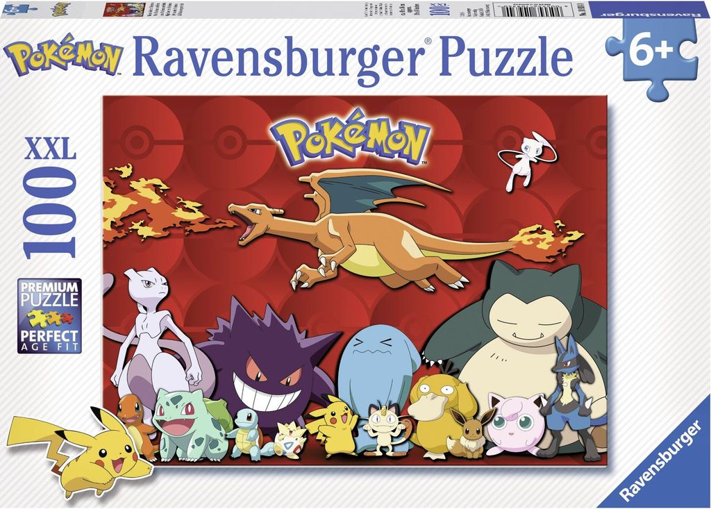Ravensburger Kinderpuzzle 10934 - Pokémon - 100 Teile XXL Produktbild