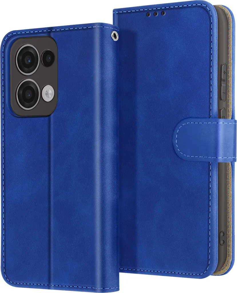 Cover Oppo Reno 13 Avizar Blu | Custodia Portafoglio Magnetica Elegante