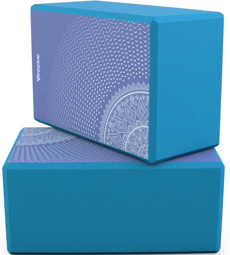 RDX Yoga-Block, rutschfester, hochdichter EVA-Schaum, griffige Oberfläche für Stabilitäts- und Krafttraining (23 x 15 x 9,8 cm)