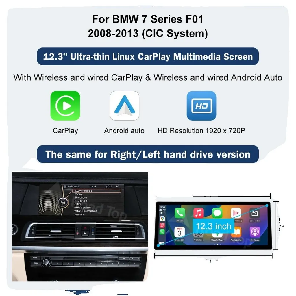 Système Multimédia 123 7 CIC Tactile avec Intégration Smartphone Full HD