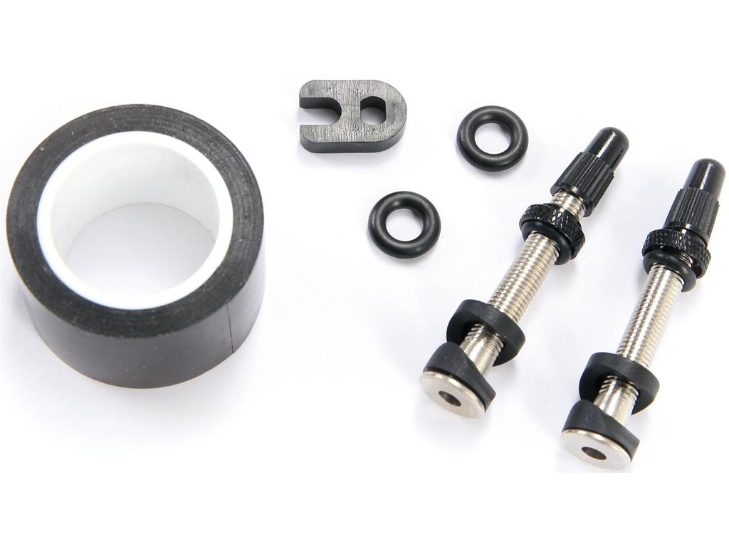 SRAM Tubeless Kit Rise 19mm inkl. 23mm Felgenband 2 Ventile Ventilausdreher