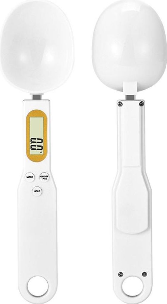 INF Digitale Messlöffelwaage 800g/1g, ABS, Küchenhelfer für präzises Wiegen Weiß