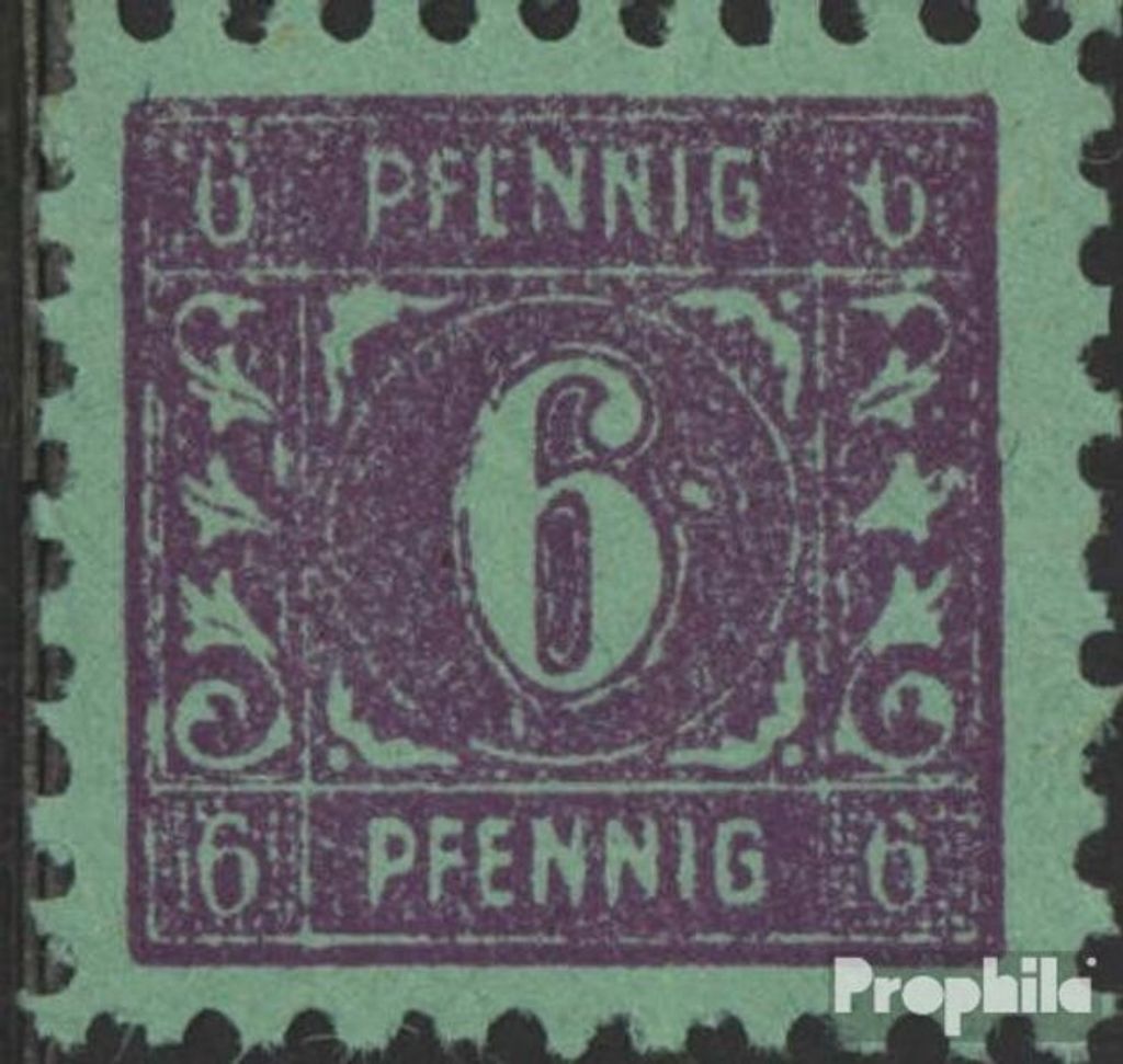Briefmarken Sowjetische Zone (All.Bes.) 1945 Mi 10x IV, großes Ornament und Fleck neben der 6 (Feld 7) postfrisch Mecklenburg 1.Ausgabe