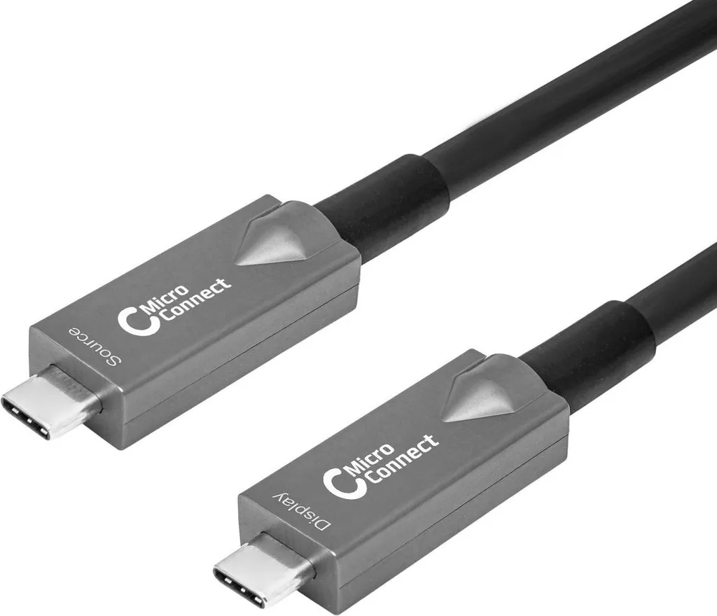 Câble USB-C 3.2 Gen 1 Fiber Premium : transfert 5Gbps longue portée
