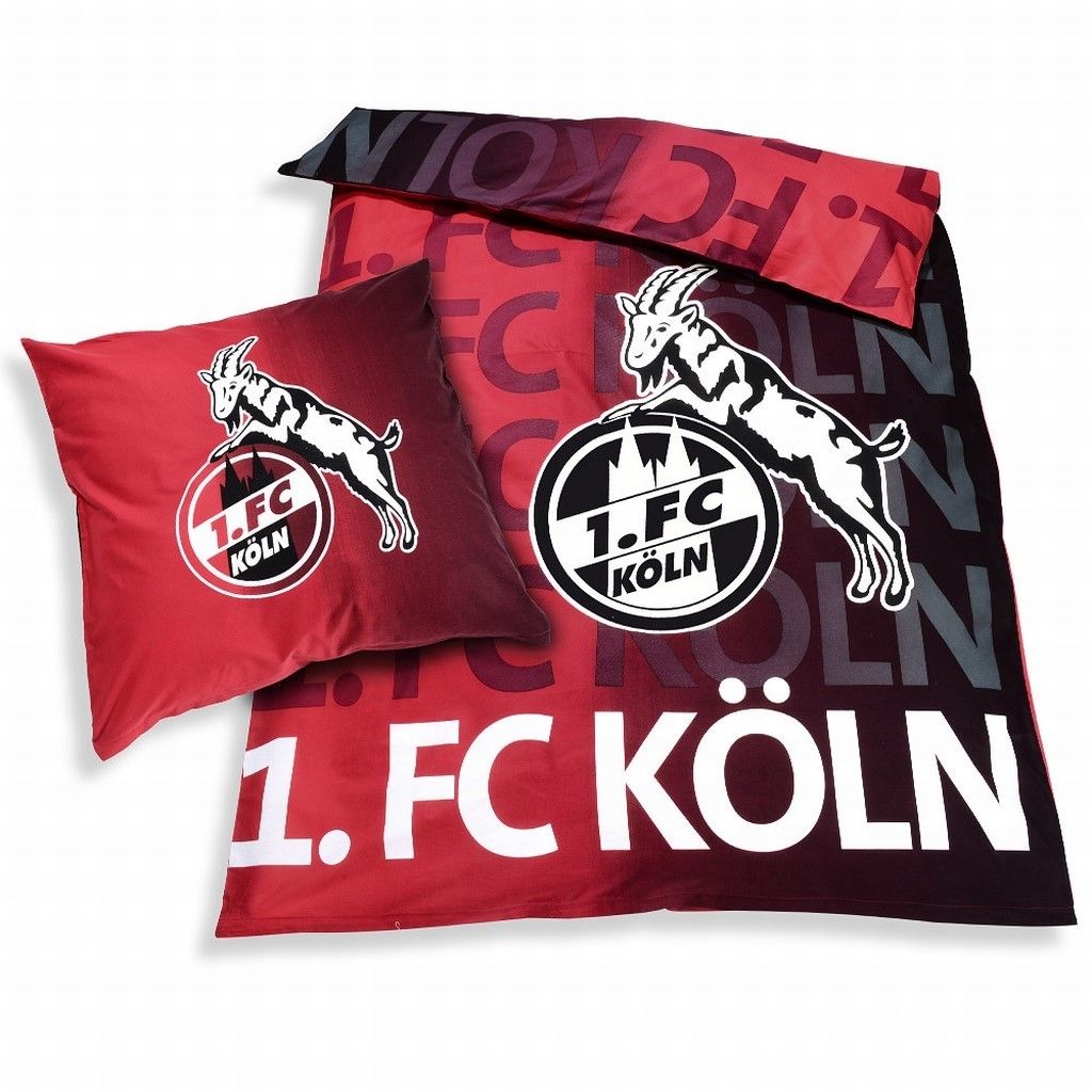 1 FC Köln Bettwäsche „Leuchtend” Gr 135x200 cm 
