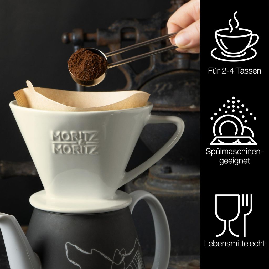 Kaffeefilter Keramisch Maß 4 - Weiß Produktbild 