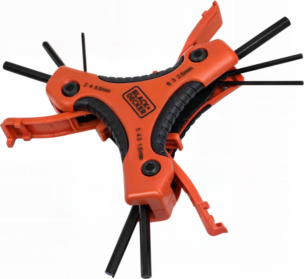 Black + Decker BDHT0-71628 Sechskantschlüssel Innen-Sechskant Multitool 1,5-6 mm