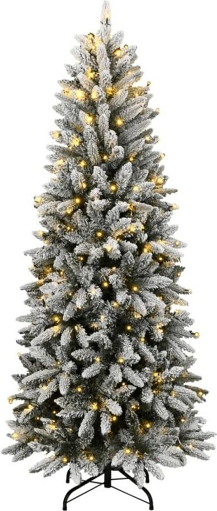 vidaXL Albero di Natale artificiale con neve 300 LED 210 cm Immagine del prodotto 