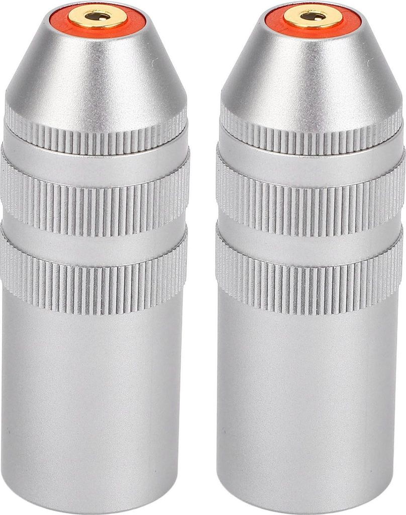 2 Stück 4-poliger XLR-Stecker auf 2,5 mm symmetrische Buchse, Adapter-Konverter, Anti-Interferenz für Mikrofon, Mischer, Lautsprecher