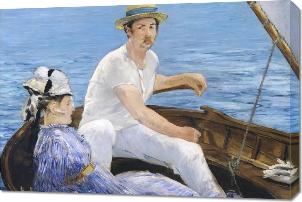 Tableau Manet Boating 90x60 cm - Habillez vos Murs avec l'Art du Salon