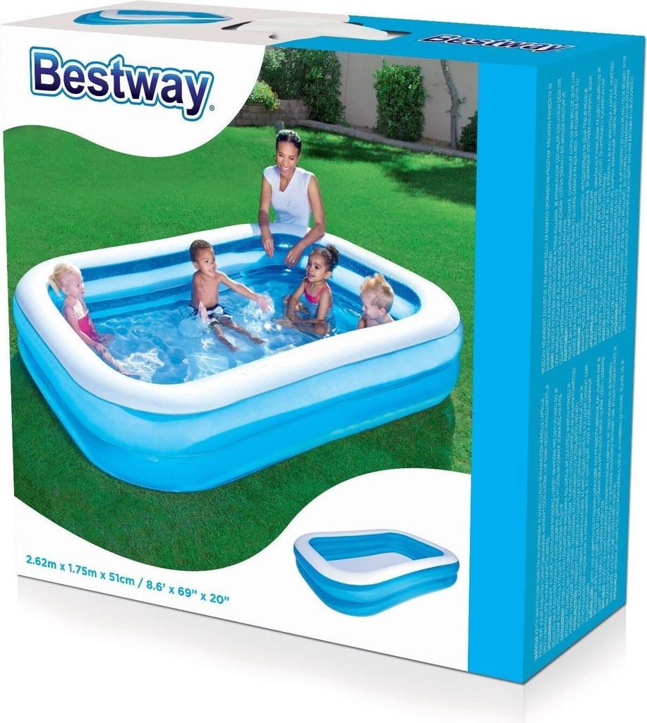 Bestway Schwimmbecken  Family Pool Rectangular 262 x 175 x Produktbild 25