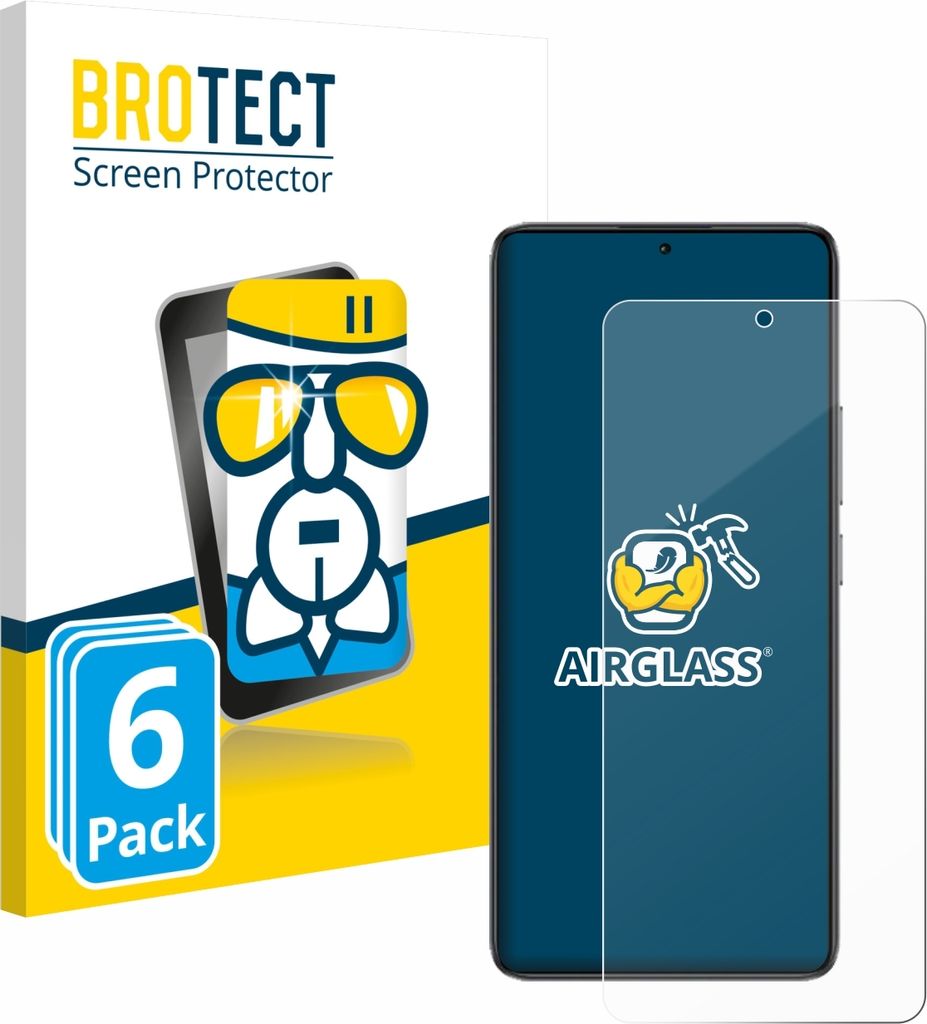 6x BROTECT Schutzglas für Xiaomi Poco F7 Ultra Schutzfolie Panzer Folie Glas Display Schutz klar