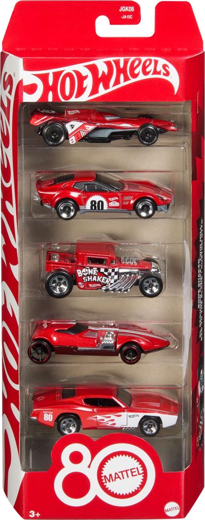 MATTEL HW Jeu de 5 voitures anniversaire JGK08 /12 Image du produit 