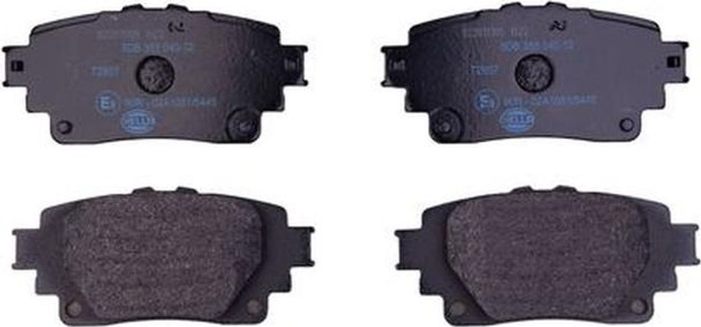 Bremsbelagsatz Scheiben mit Verschleißwarnung 15 mm HELLA für u.a. TOYOTA RAV