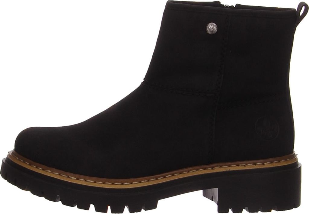 Zapatos de mujer Rieker, bota con cremallera, color negro, Imagen del producto 