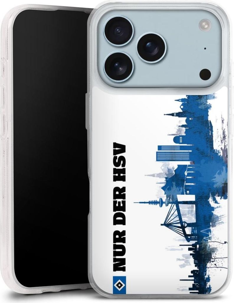 DeinDesign Handyhülle für Apple iPhone 17 Pro Silikon Hülle Case Smartphone Schutzhülle Bundesliga HSV Offizielles Lizenzprodukt