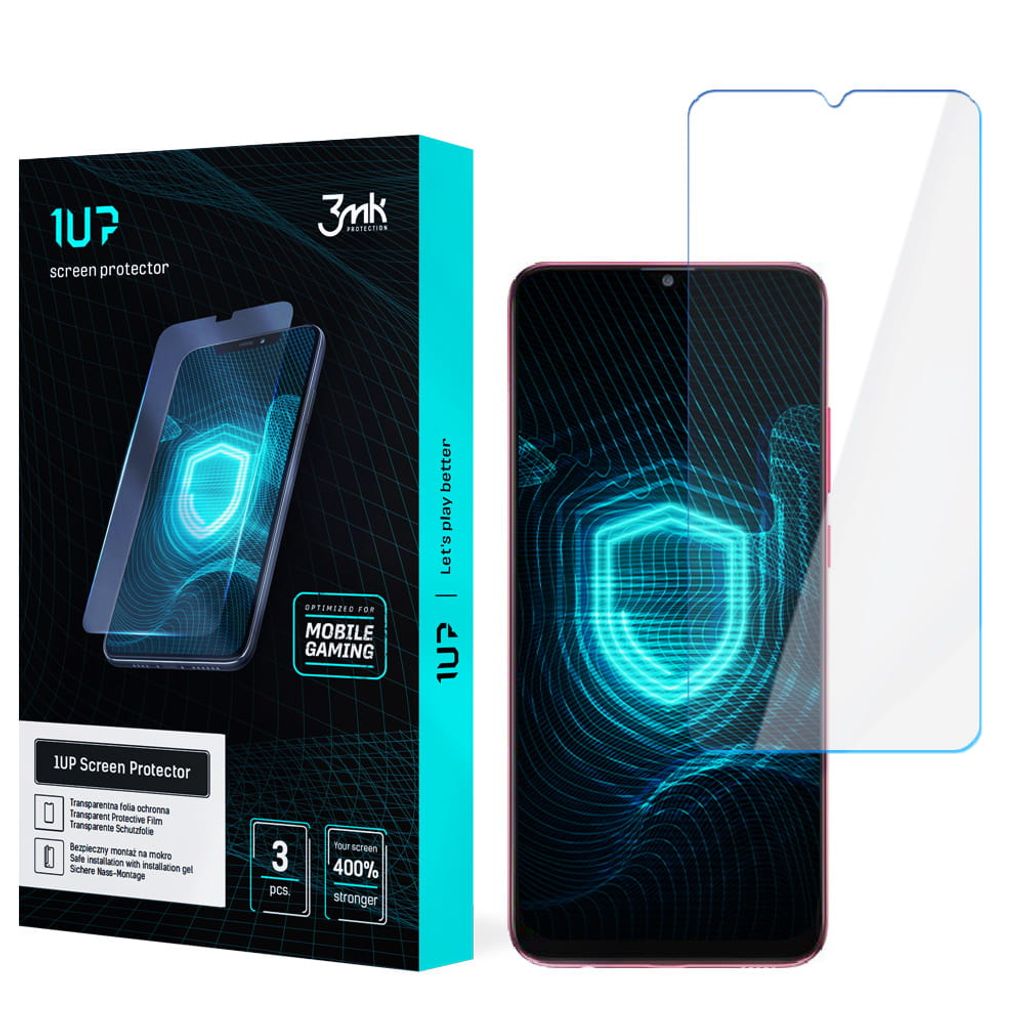 3mk Display Schutzfolie 1UP für Samsung Galaxy F02s transparent Gaming (3 Stück)