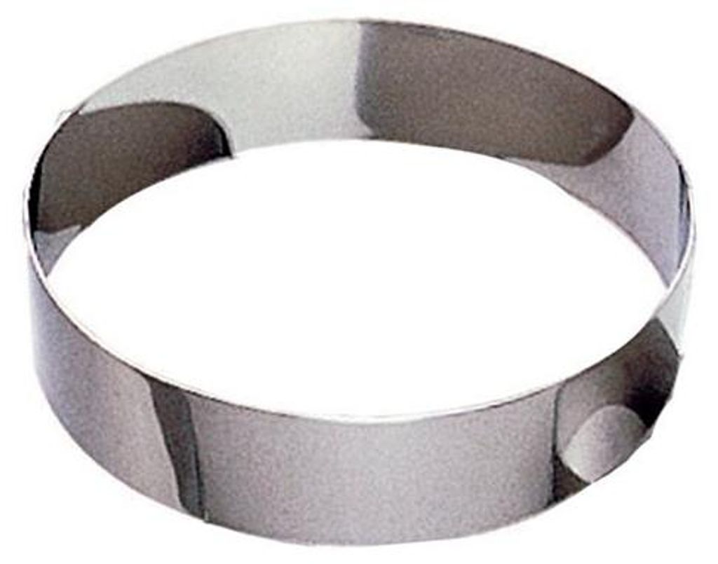 GOBEL - Moussering aus Edelstahl Ø 18 cm - Pastetenring aus Edelstahl - Höhe 4,5 cm - Schnelle und perfekte Entformung - Höchste Qualität - Her...