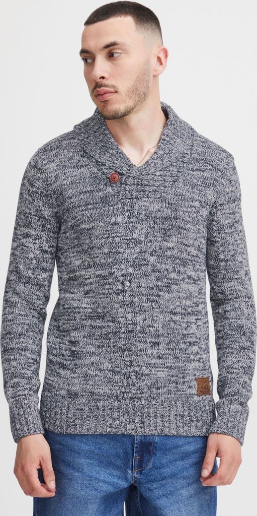 SOLID SDPhil Herren Pullover Strickpullover Grobstrick Pullover mit Schalkragen 100% Baumwolle Regular fit