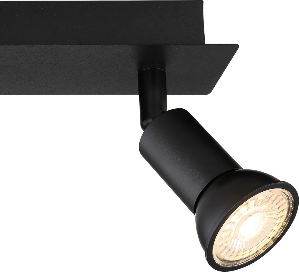 GLOBO DREW Spot Mural Noir 40x6x9 cm - Luminaire Design Plafond LBH