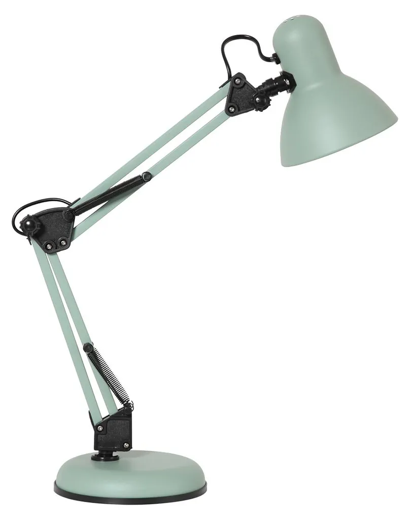 Mexlite Study Lampe de Table Verte en Métal E27 Ø 15cm Réf 3456G Design