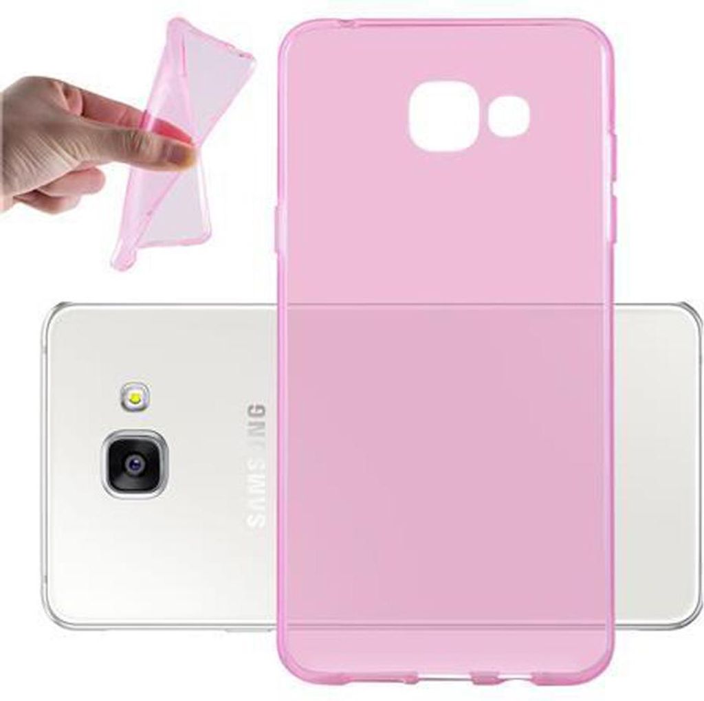 Cadorabo Hülle für Samsung Galaxy A5 2016 Schutz Hülle in Pink Schutzhülle TPU Silikon Cover Etui Case