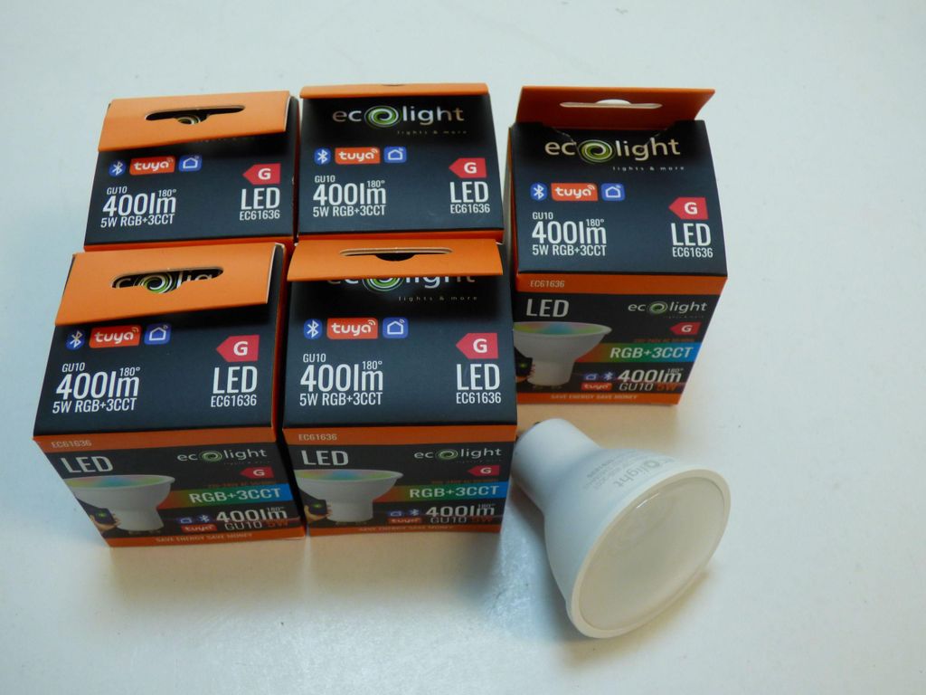 3781 5er LED Lampe 5 W GU10 400lm SMART RGB+CCT mit TUYA APP Steuerung