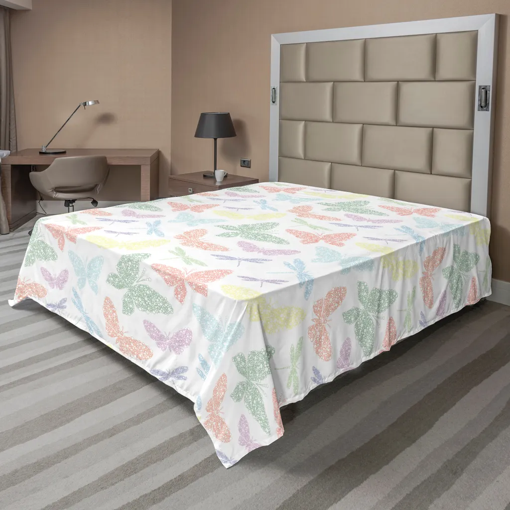 Lenzuolo ABAKUHAUS Libellula Multicolore 244x205 cm | Shop Online
