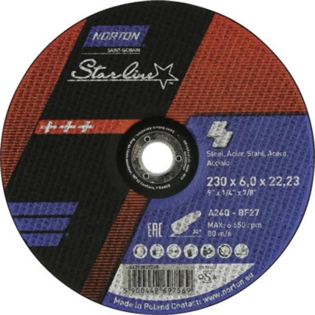 Starline Schruppscheibe Norton Ø 230x22,23 mm, 10 Stück