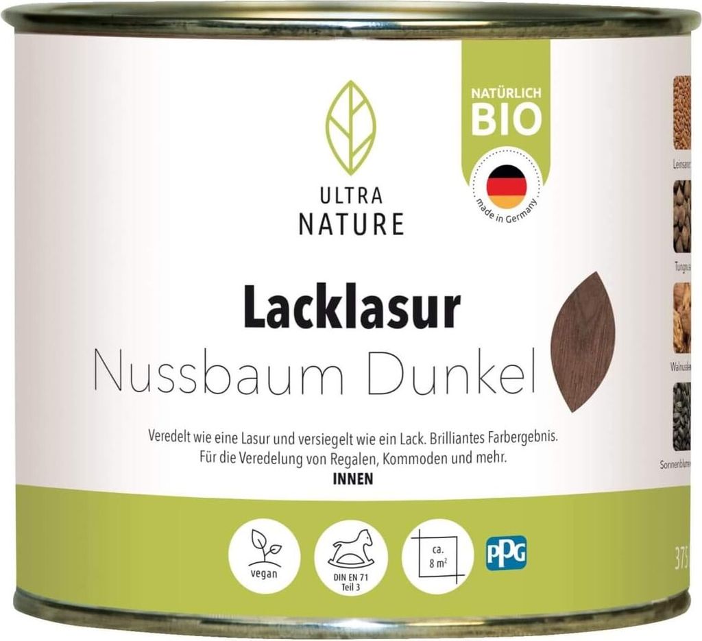 Ultra Nature Lacklasur 375 ml nussbaum dunkel