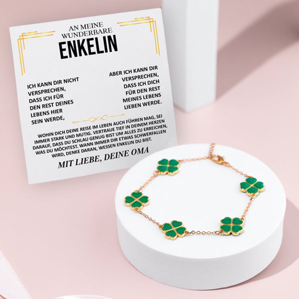 An meine wunderbare Enkelin - Glücksarmband für Damen - Produktbild 