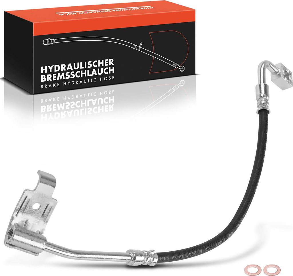 Frankberg 1x Bremsschlauch Bremsschläuche Hinterachse Links für Jeep Wrangler III IV JK JL Bj ab 2007