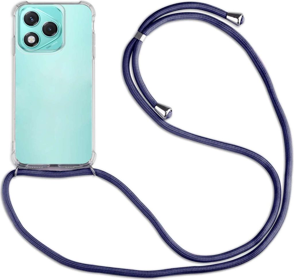 Handykette für Honor 400 Lite Handyhülle mit Band Hülle Kordel Bumper in Blau