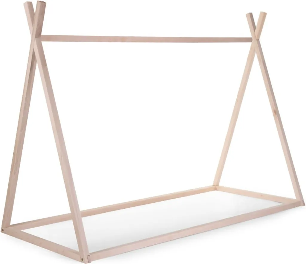 Lit Cabane Design 90x200 cm en Bois Naturel Style Scandinave Tip