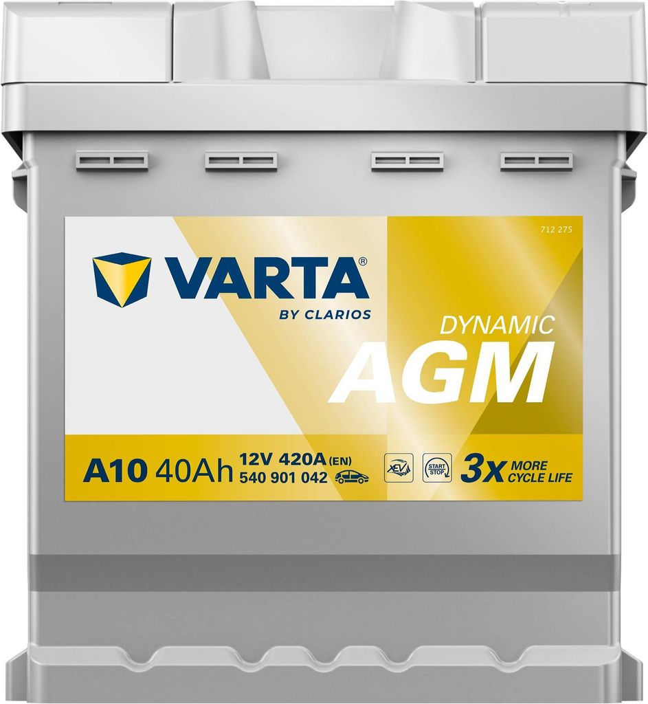 Varta A10 AGM xEV 12 Volt 40Ah 420 A Image du produit 