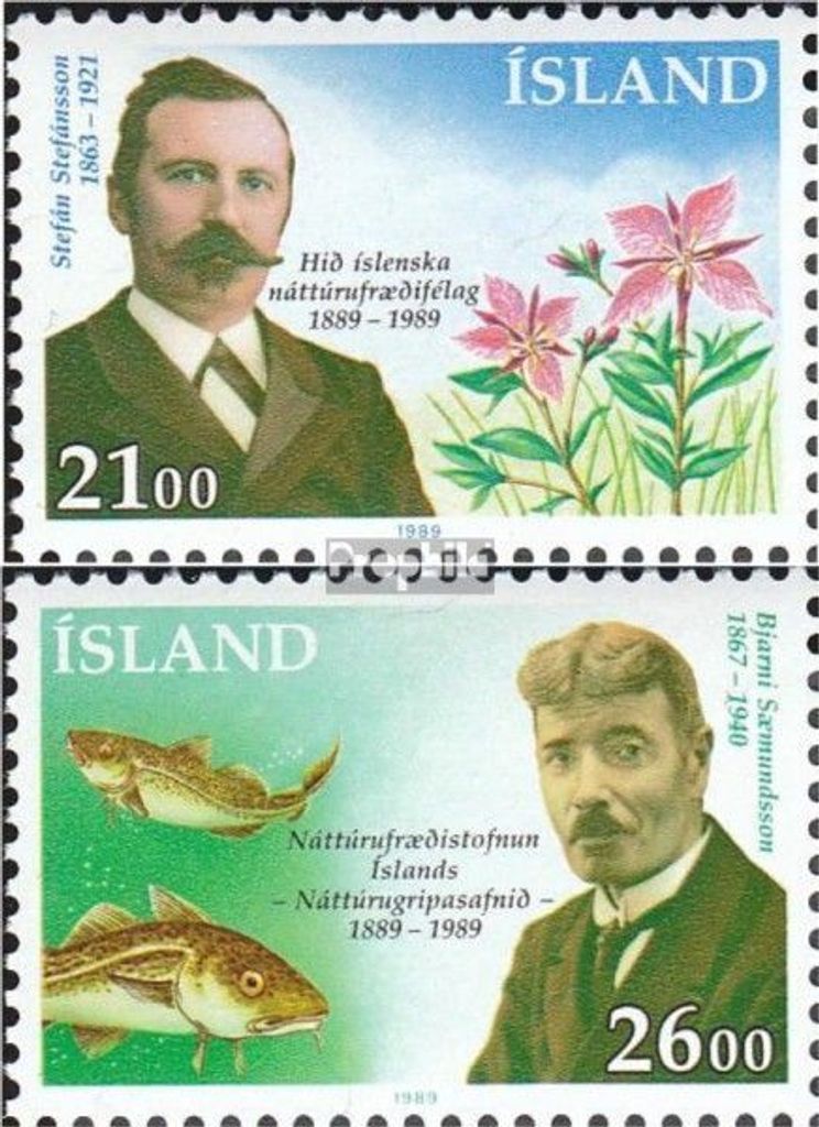 Briefmarken Island 1989 Mi 710-711 (kompl.Ausg.) gestempelt Naturkunde