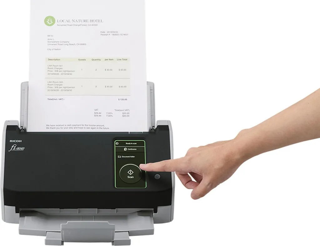 Scanner de documents de bureau A4 Ricoh FI-8040 chargeur automatique - 13