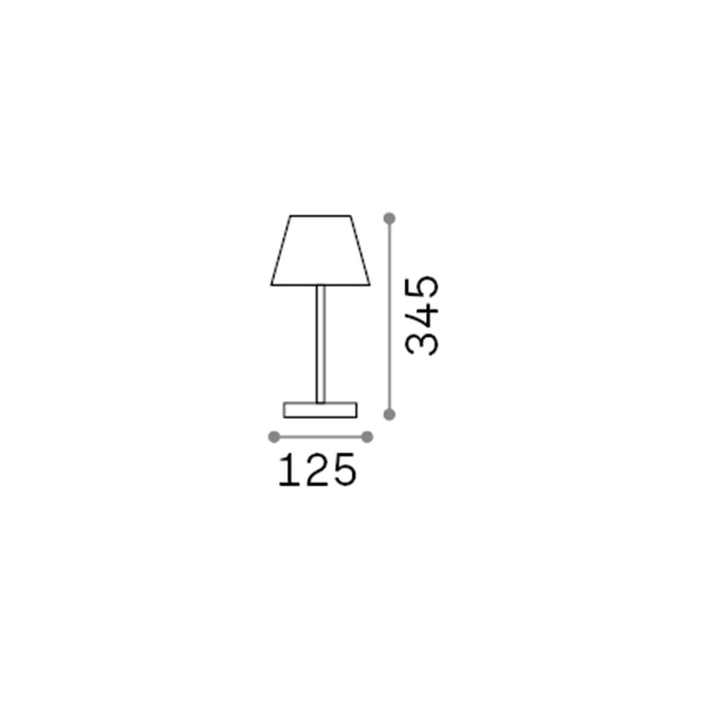 Lolita Moderne Büro Schreibtischlampe Metall Weiß Led 7W 3000K