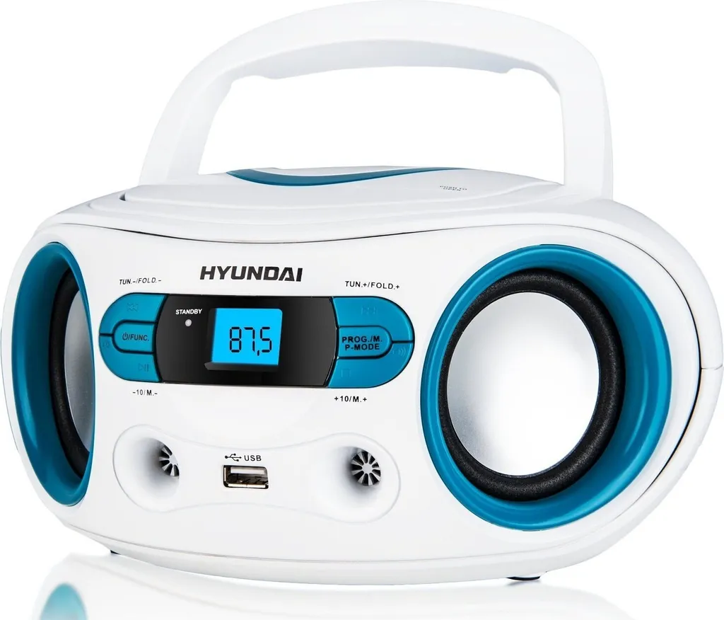 Radio CD Portable pour Enfant Hyundai TRC 533 AU3WBL USB Blanc Bleu - 4