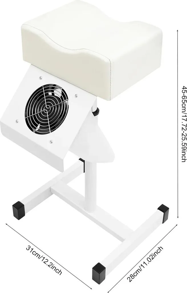 Station de pédicure à domicile avec aspirateur et support ajustable