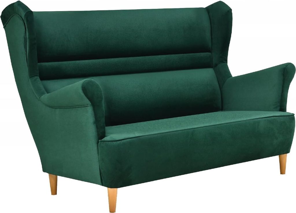 Family Meble Sofa Zoja 2-Sitzer Sofa Couch Zierpolsterung Freistehendes Lounge Sofa Bequem zum Entspannen Für Wohnzimmer Wartezimmer Büro (MONOLI...