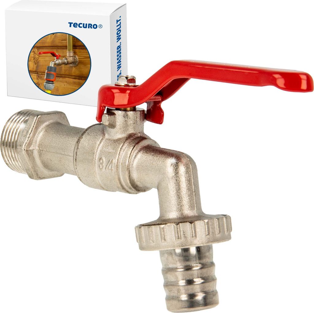 tecuro Kugelauslaufhahn Kugelventil 3/4 Zoll mit Produktbild 